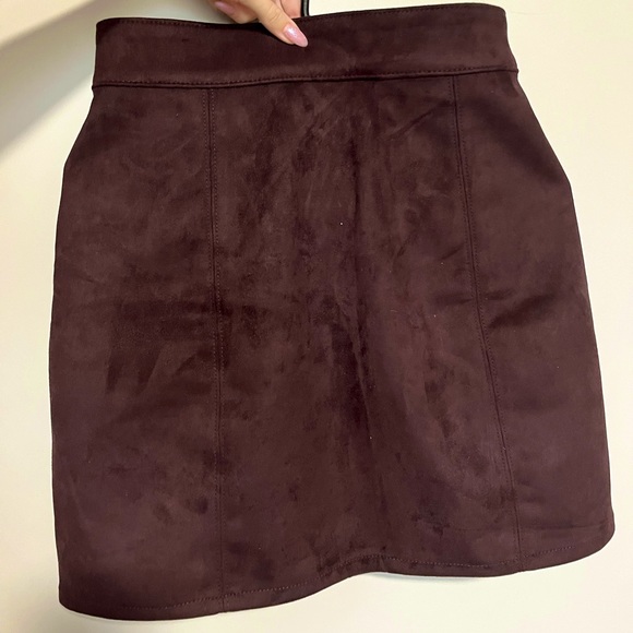 Faux Suede Skirt - Picture 2 of 2